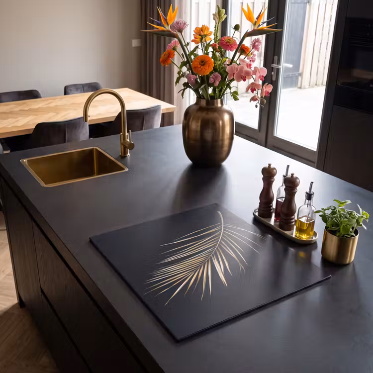Inductie beschermer - Gouden palmblad — 2