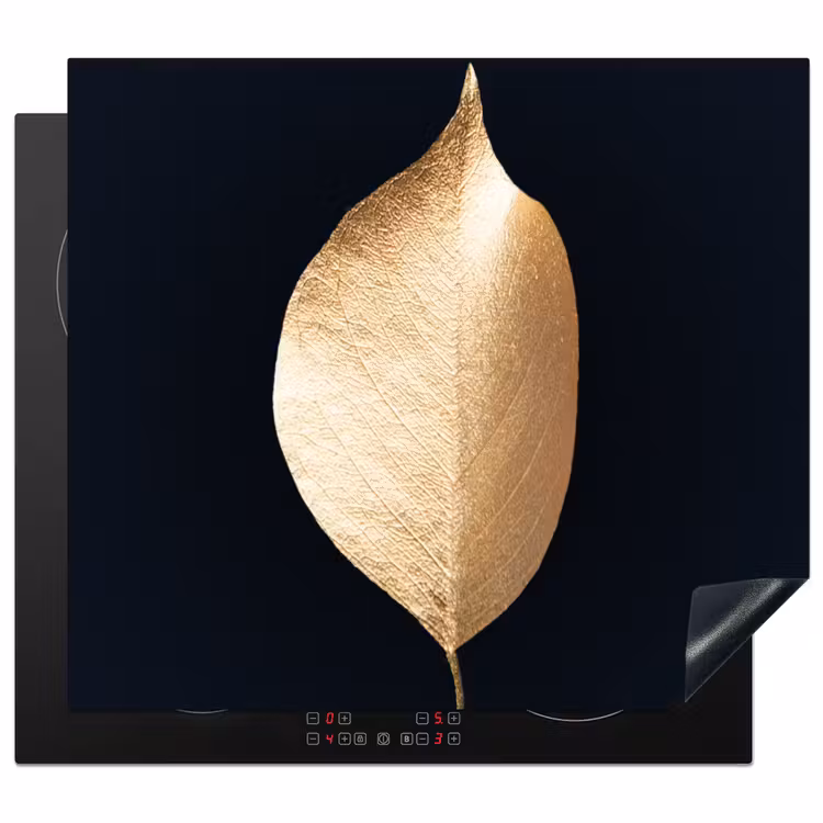 Inductie beschermer - Solitair blad in goud — 1