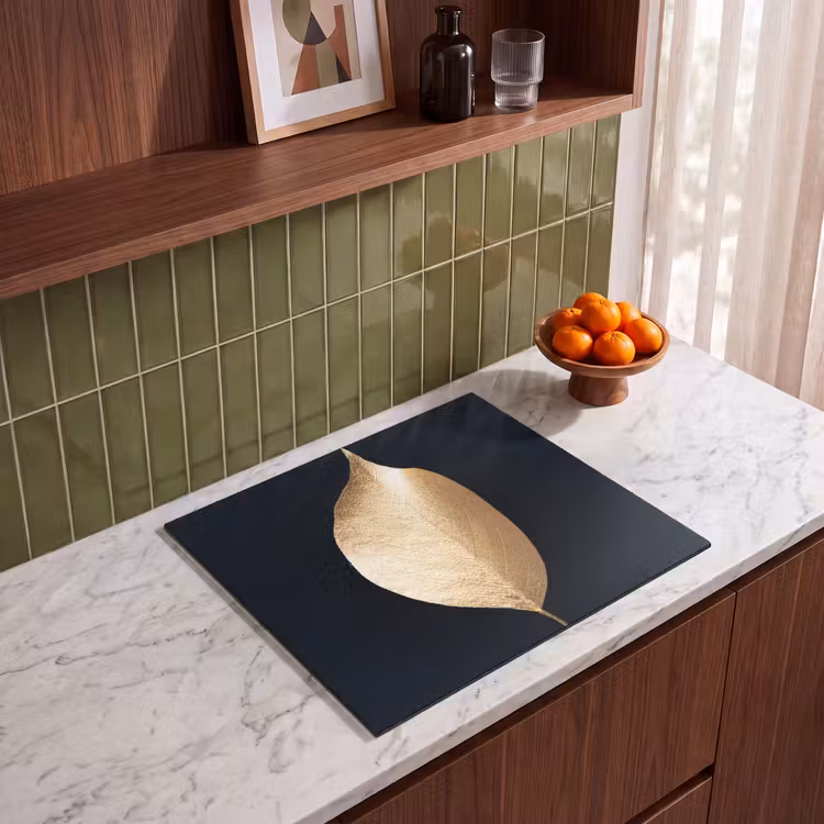 Inductie beschermer - Solitair blad in goud — 4
