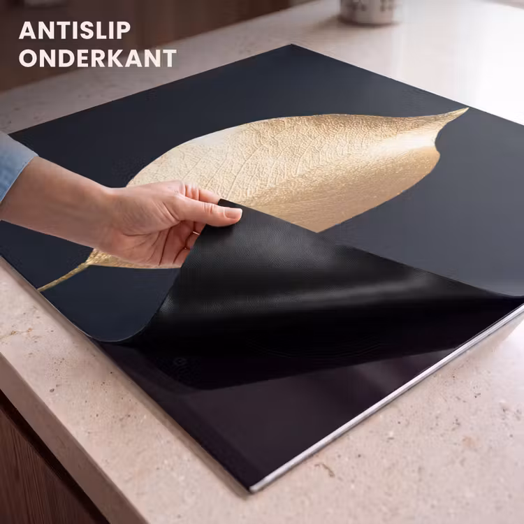 Inductie beschermer - Solitair blad in goud — 6