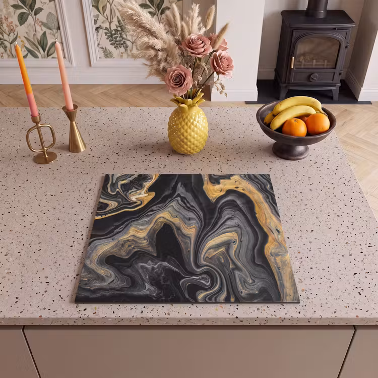 Inductie beschermer - Versmelting van Zwart en Goud — 3