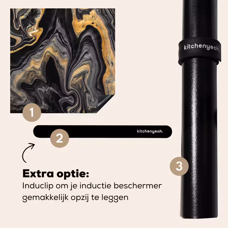 Inductie beschermer - Versmelting van Zwart en Goud — 8