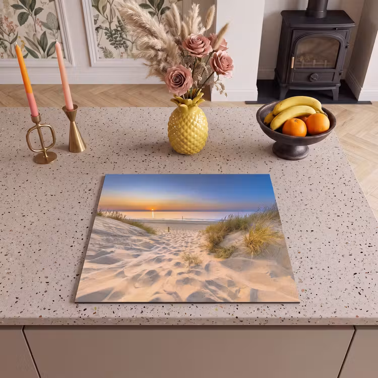 Inductie beschermer - Zachte Zonsopkomst over Duinlandschap — 3