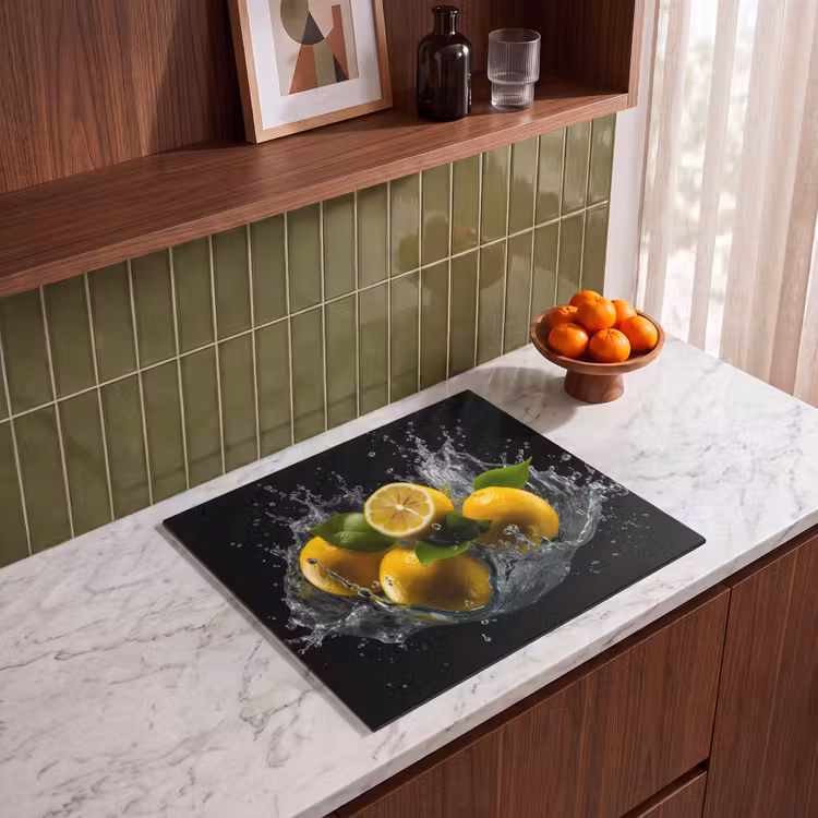 Inductie beschermer - Citroen - Fruit - Geel - Zwart — 4