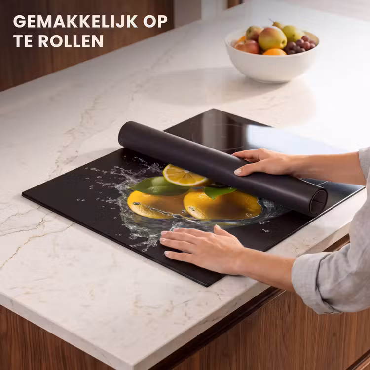 Inductie beschermer - Citroen - Fruit - Geel - Zwart — 7
