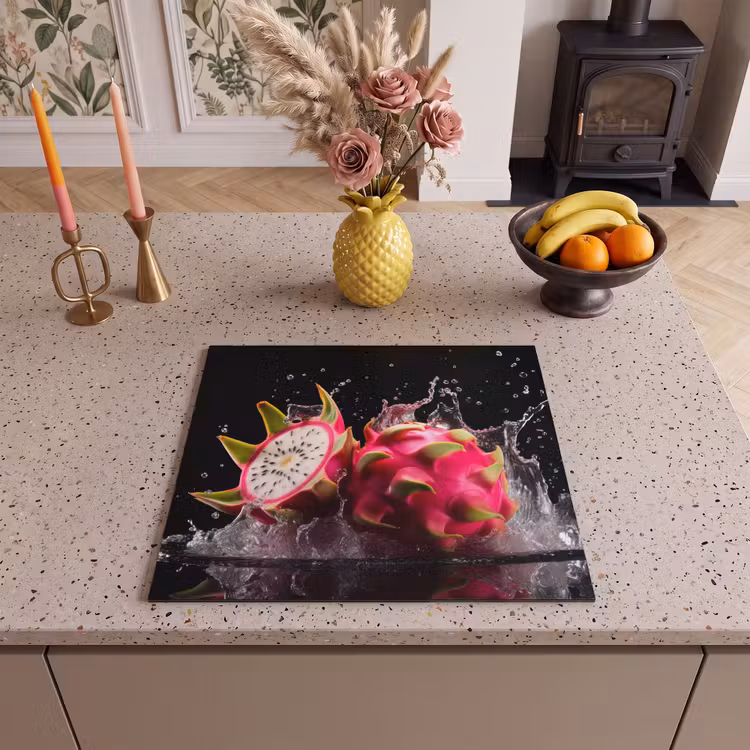 Inductie beschermer - Drakenfruit - Zwart - Water - Vrucht - Fruit — 3