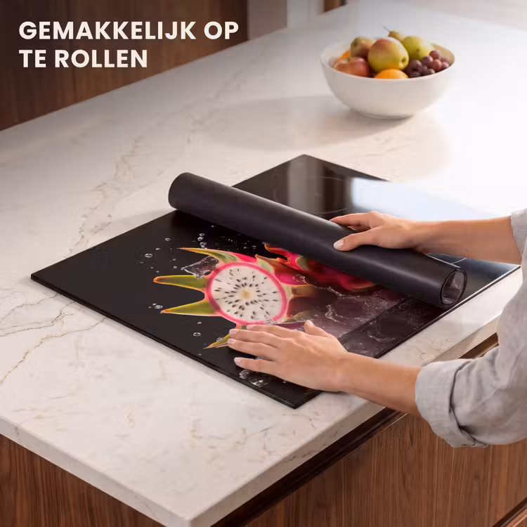 Inductie beschermer - Drakenfruit - Zwart - Water - Vrucht - Fruit — 7