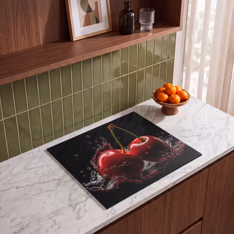 Inductie beschermer - Kersen - Rood - Fruit - Water - Zwart — 4