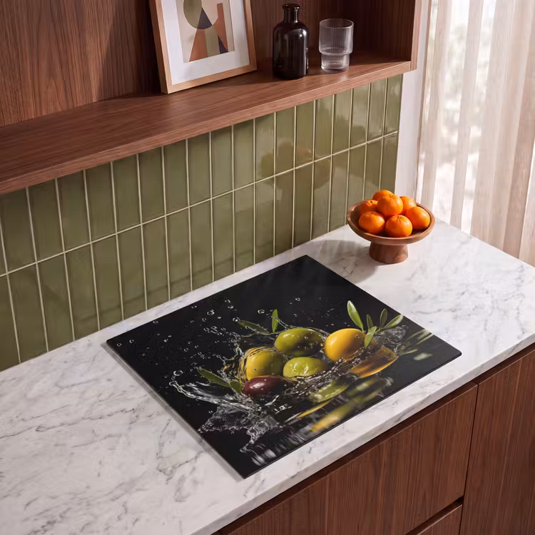 Inductie beschermer - Olijven - Groen - Water - Zwart — 4