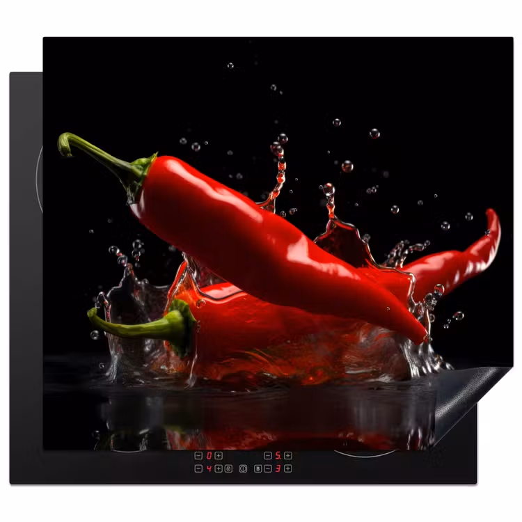 Inductie beschermer - Peper - Rood - Zwart - Water - Groente — 1