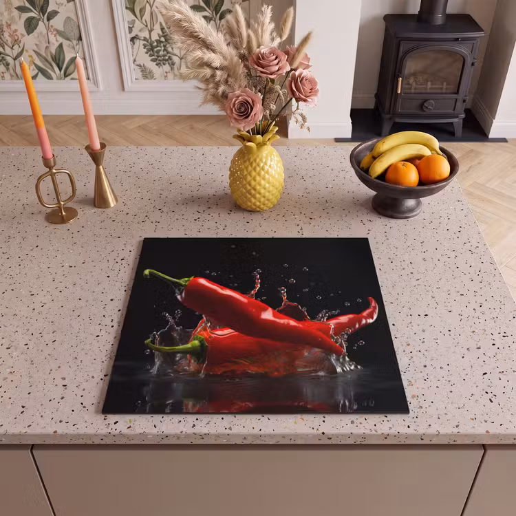 Inductie beschermer - Peper - Rood - Zwart - Water - Groente — 3