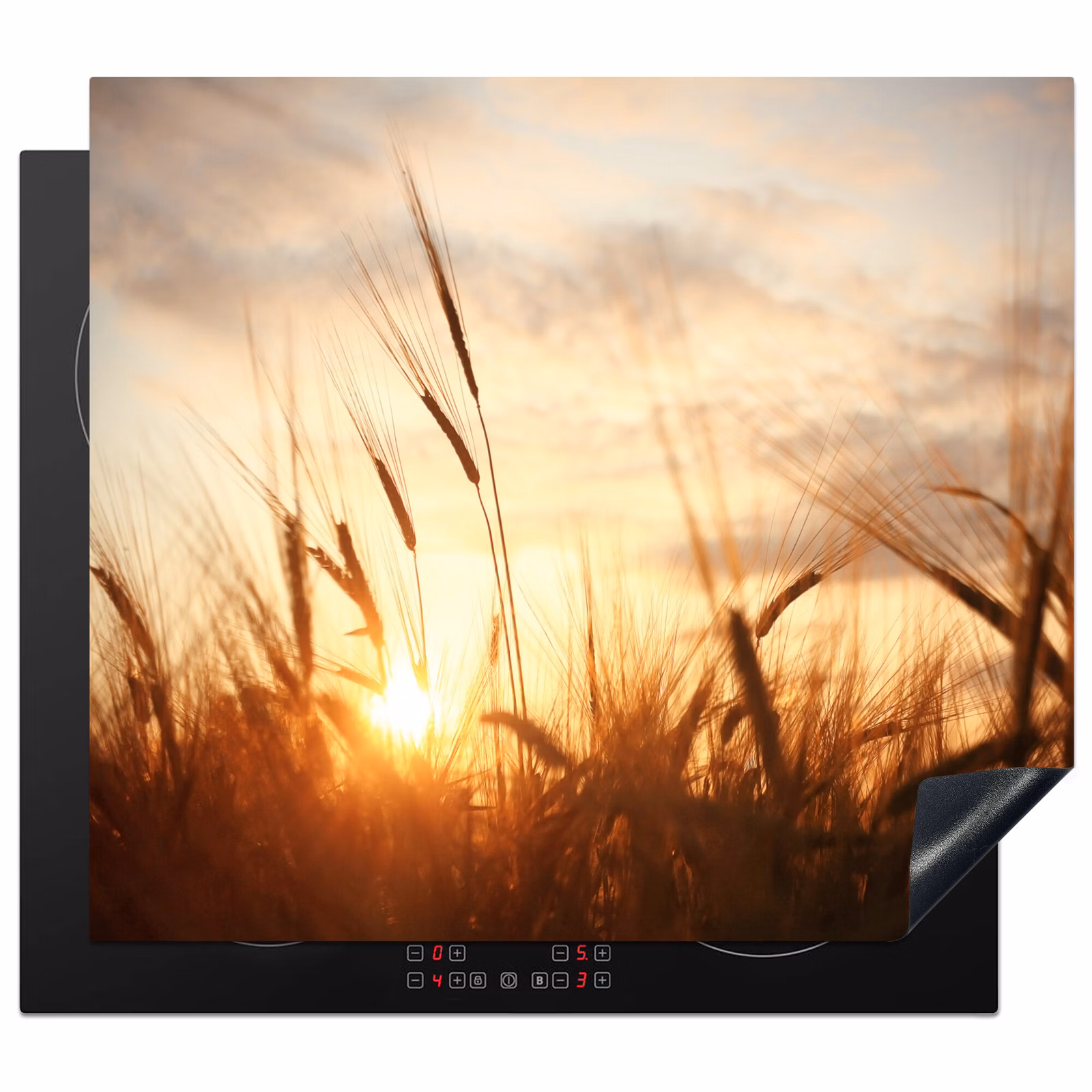 Inductie beschermer - Zonsondergang door het Koren — 1