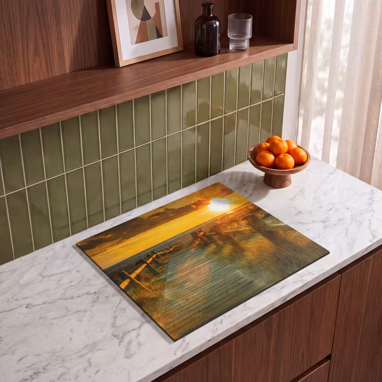 Inductie beschermer - Houten Pad naar de Zonsondergang — 4