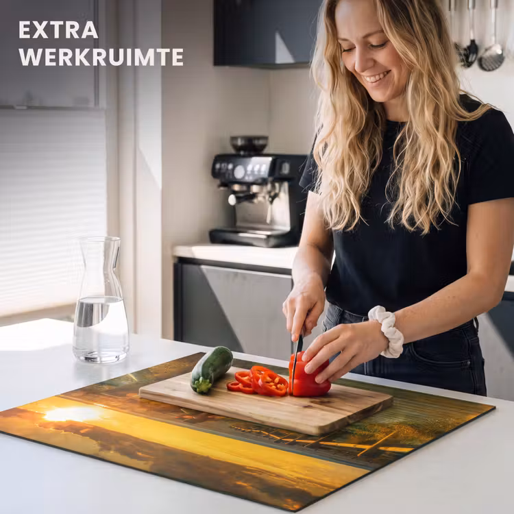 Inductie beschermer - Houten Pad naar de Zonsondergang — 5