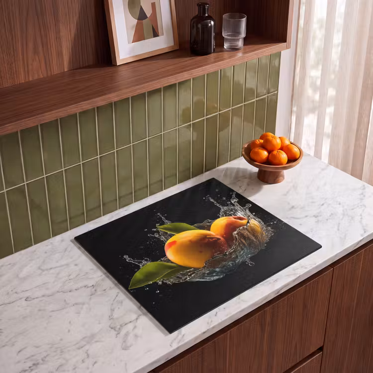 Inductie beschermer - Mango - Fruit - Water - Zwart - Bladeren — 4