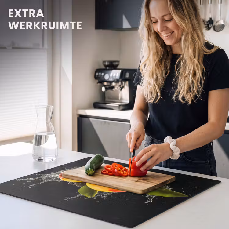 Inductie beschermer - Mango - Fruit - Water - Zwart - Bladeren — 5