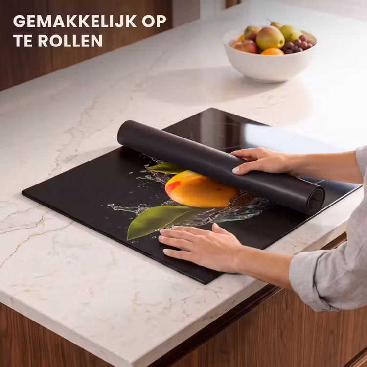 Inductie beschermer - Mango - Fruit - Water - Zwart - Bladeren — 7