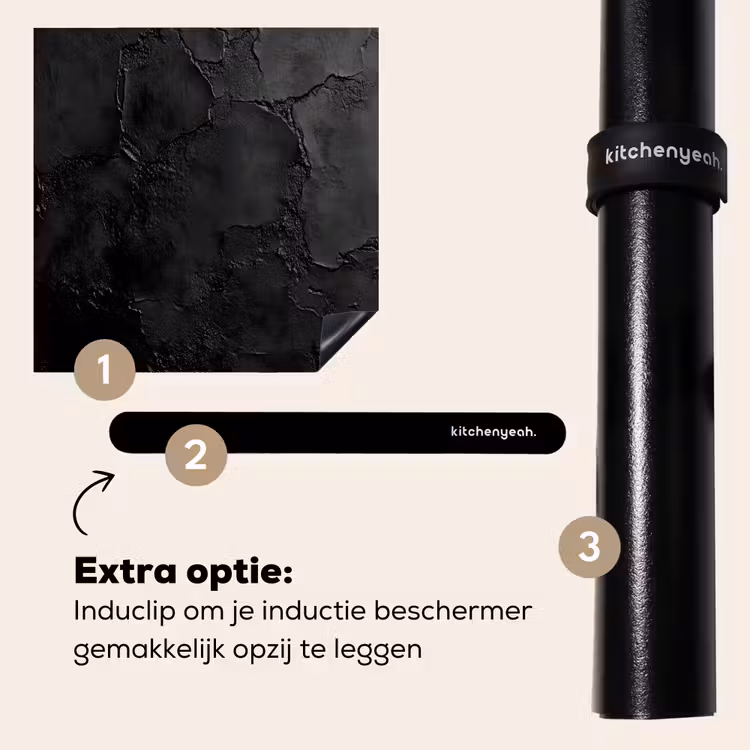 Inductie beschermer - Zwart - Verf — 8