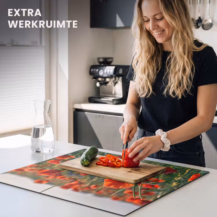 Inductie beschermer - Klaprozen bij Zonsondergang — 5