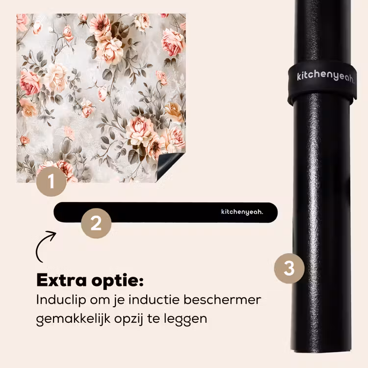 Inductie beschermer - Vintage Rozentuin — 8