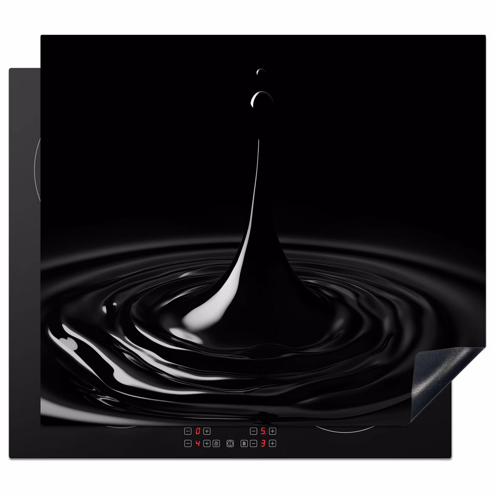 Inductie beschermer - Zwart - Water - Druppel — 1