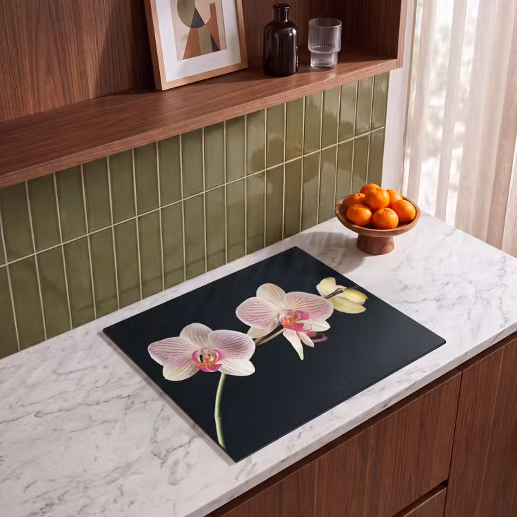 Inductie beschermer - Getekende Schoonheid van Orchideeën — 4