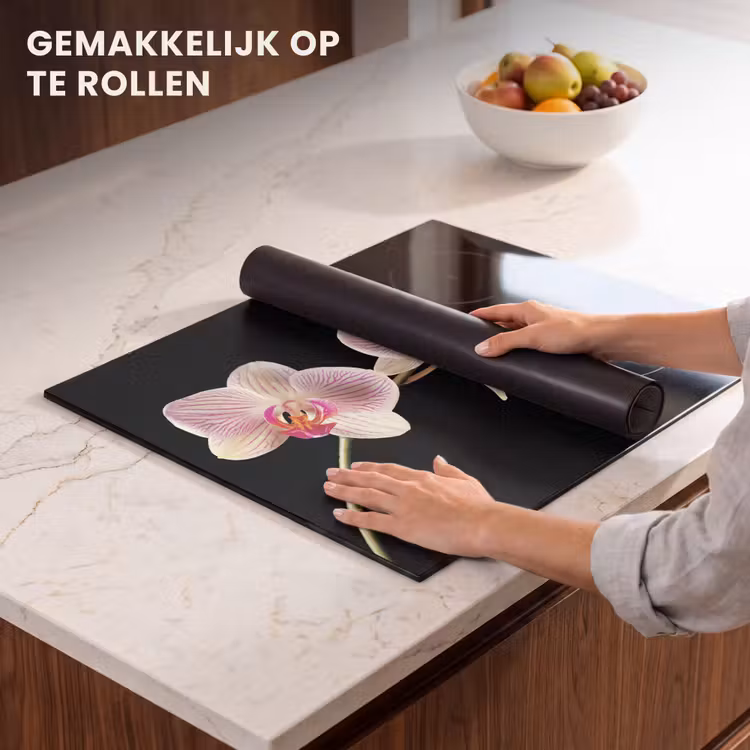 Inductie beschermer - Getekende Schoonheid van Orchideeën — 7