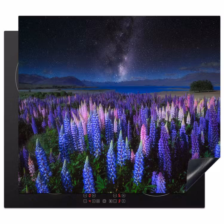 Inductie beschermer - Sterrenlicht over Lupineveld — 1