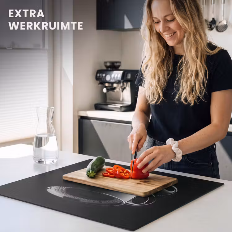 Inductie beschermer - Zwart - Koffie - Kopje — 5