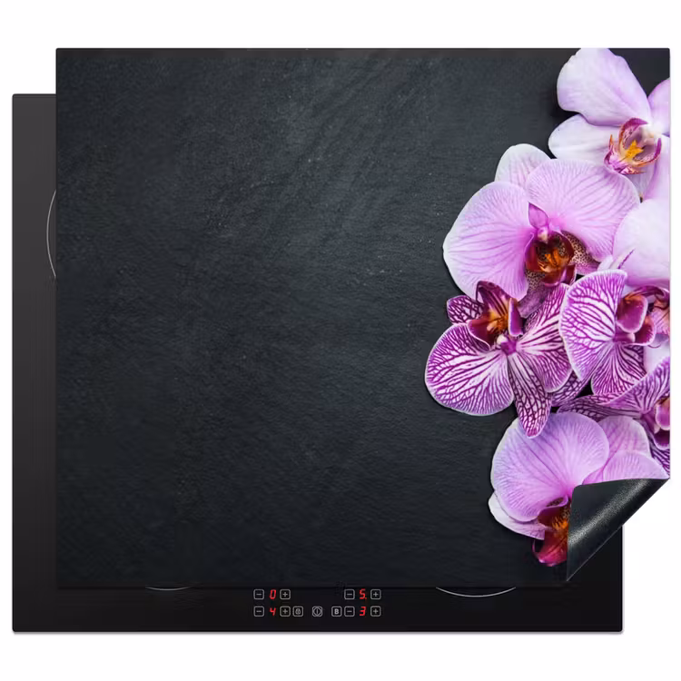 Inductie beschermer - Contrastrijke Orchideeën Opstelling — 1