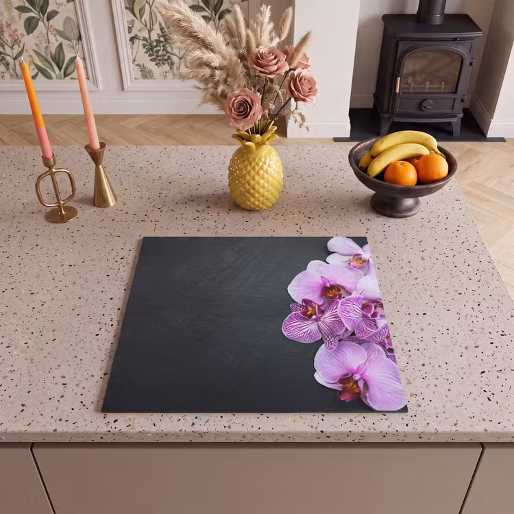 Inductie beschermer - Contrastrijke Orchideeën Opstelling — 3