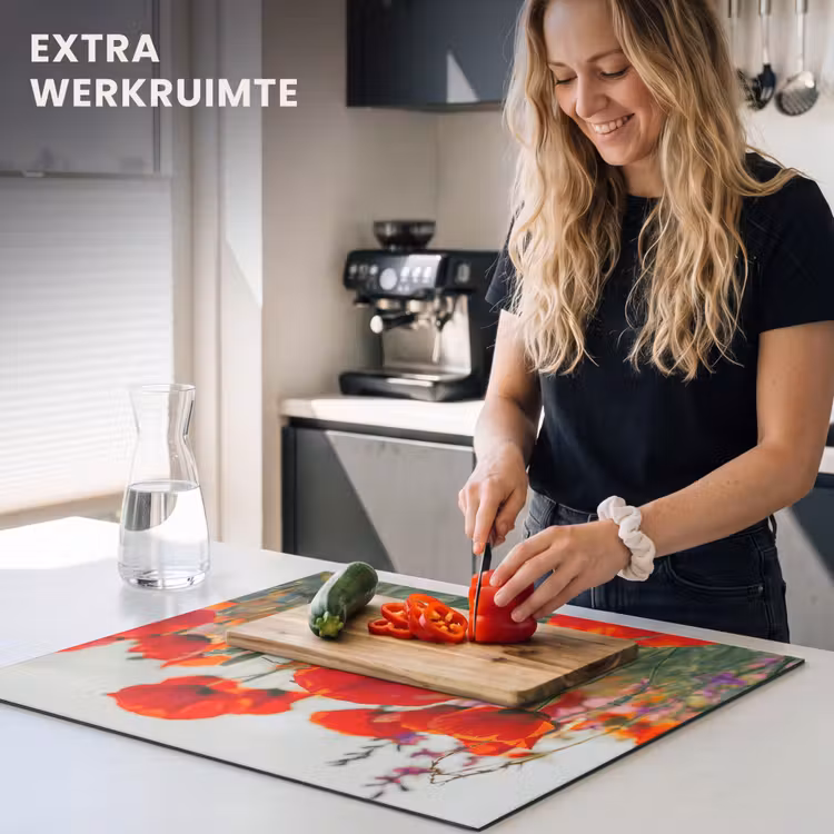 Inductie beschermer - Klaprozen bij de Ochtendgloren — 5