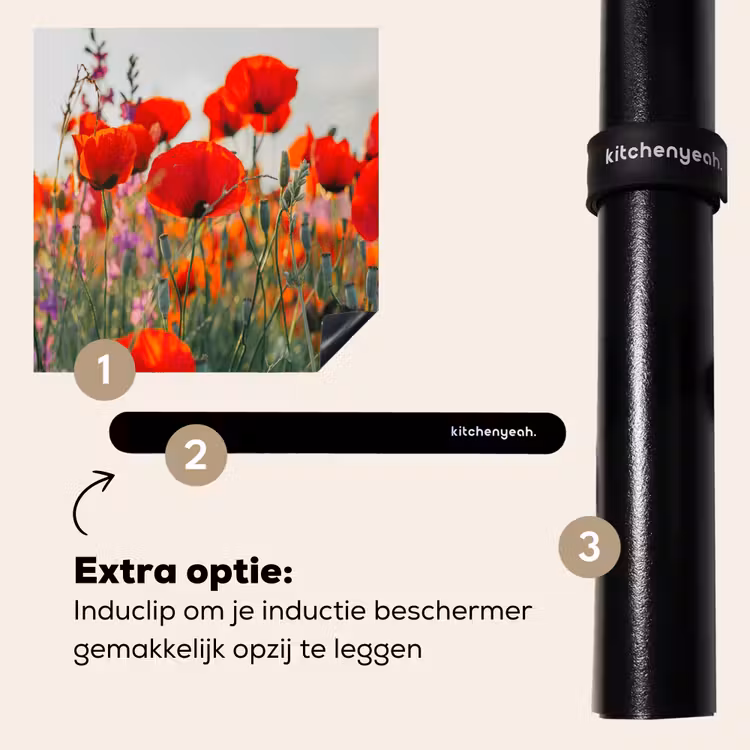 Inductie beschermer - Klaprozen bij de Ochtendgloren — 8