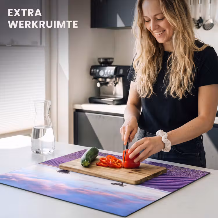 Inductie beschermer - Lavendellijnenspel bij Schemerlicht — 5