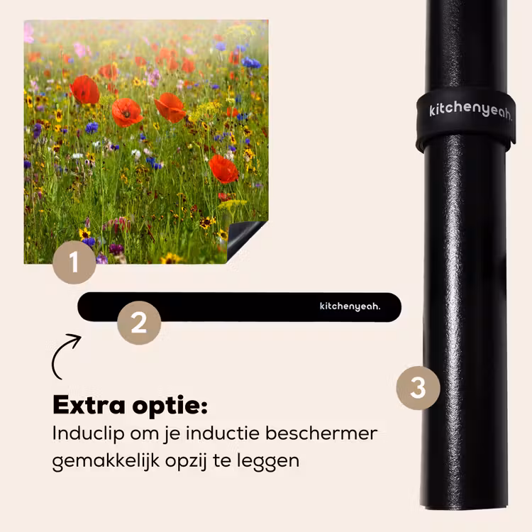 Inductie beschermer - Wildbloemenweelde in de Zomer — 8