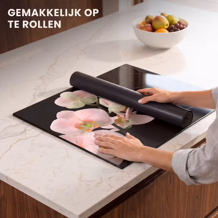 Inductie beschermer - Zachte Roze Orchideeënfluistering — 7
