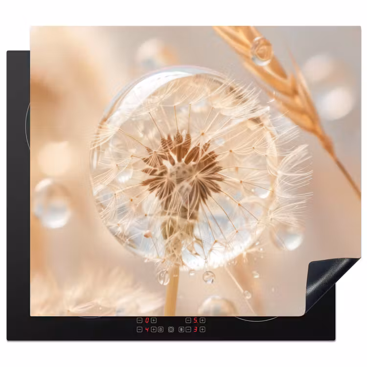 Inductie beschermer - Paardenbloem - Water - Natuur - Stilleven - Modern — 1