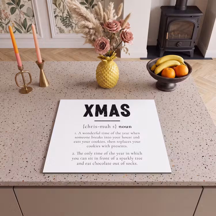 Inductie beschermer - Kerst - Wit - Xmas - Quotes - Feestdagen — 3