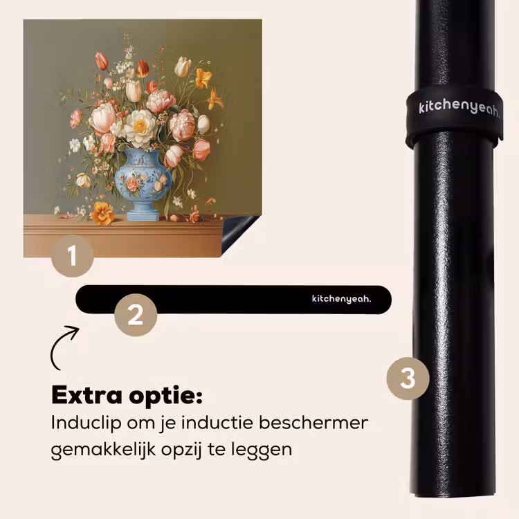 Inductie beschermer - Neutral - Bloemen - Boeket - Vaas — 8
