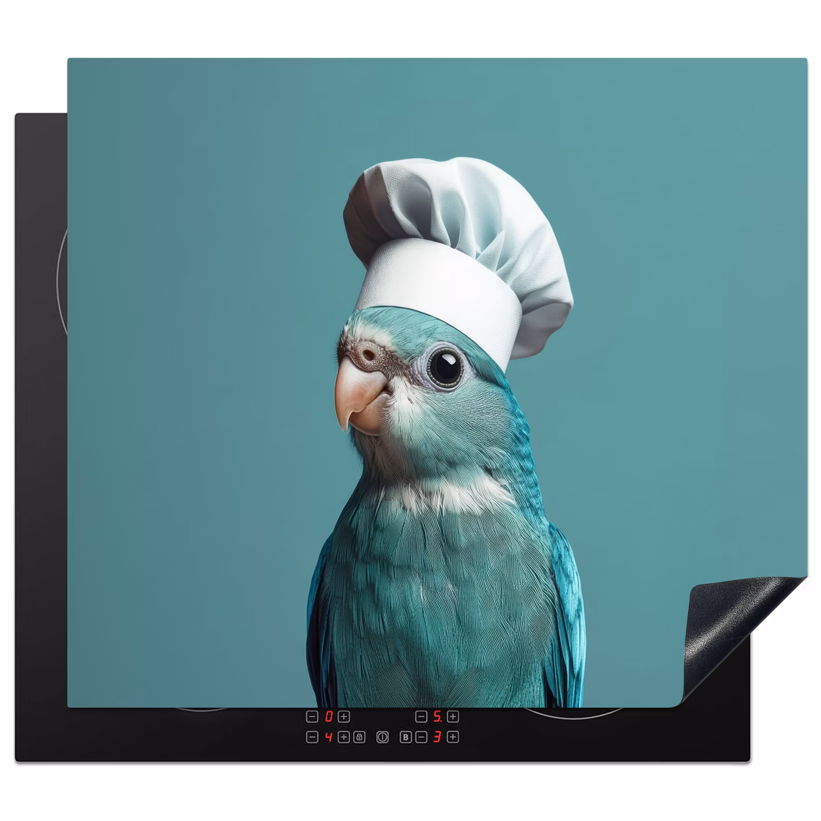 Inductie beschermer - Parkiet - Vogel - Koksmuts - Cute — 1