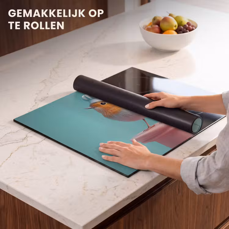 Inductie beschermer - Roodborstje - Vogel - Koksmuts - Sokkel — 7
