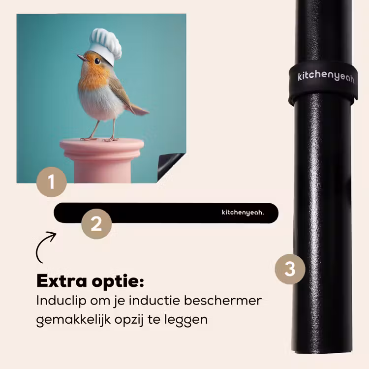 Inductie beschermer - Roodborstje - Vogel - Koksmuts - Sokkel — 8