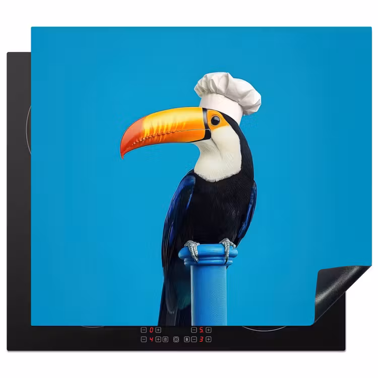 Inductie beschermer - Tucan - Sokkel - Vogel - Koksmuts — 1