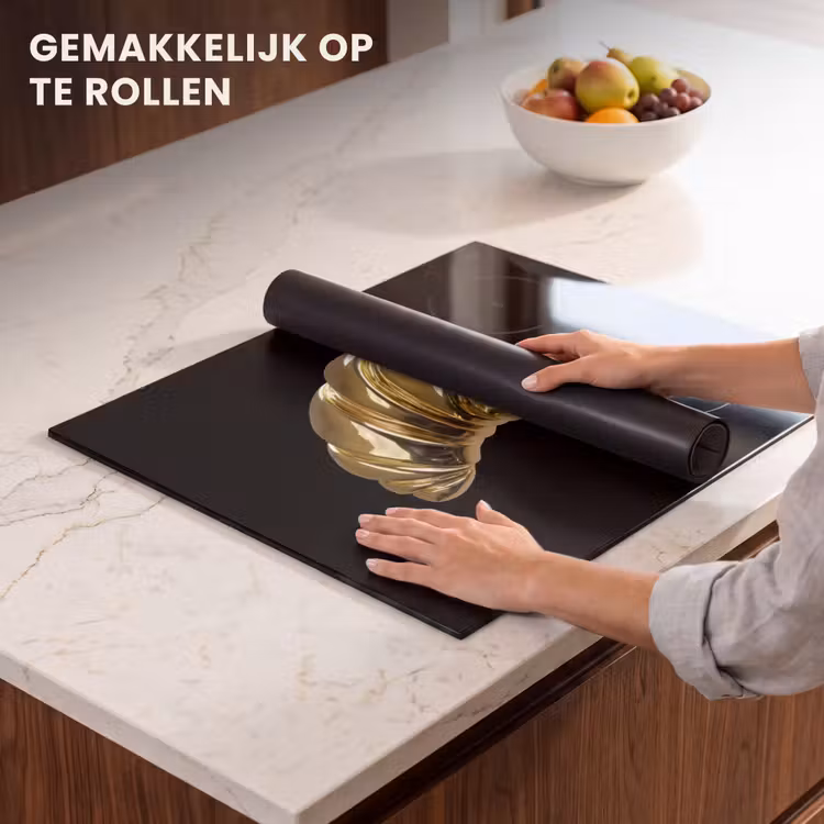 Inductie beschermer - Croissant - Brood - Goud - Zwart — 7