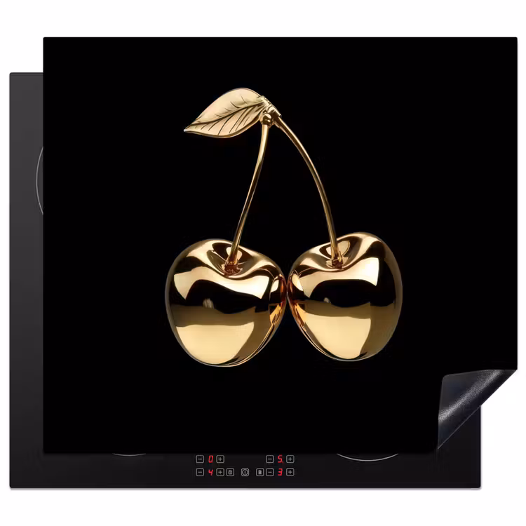 Inductie beschermer - Kersen - Zwart - Goud - Chrome — 1
