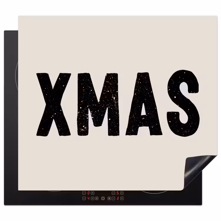 Inductie beschermer - Kerst - Beige - Quotes - Xmas - Feestdagen — 1
