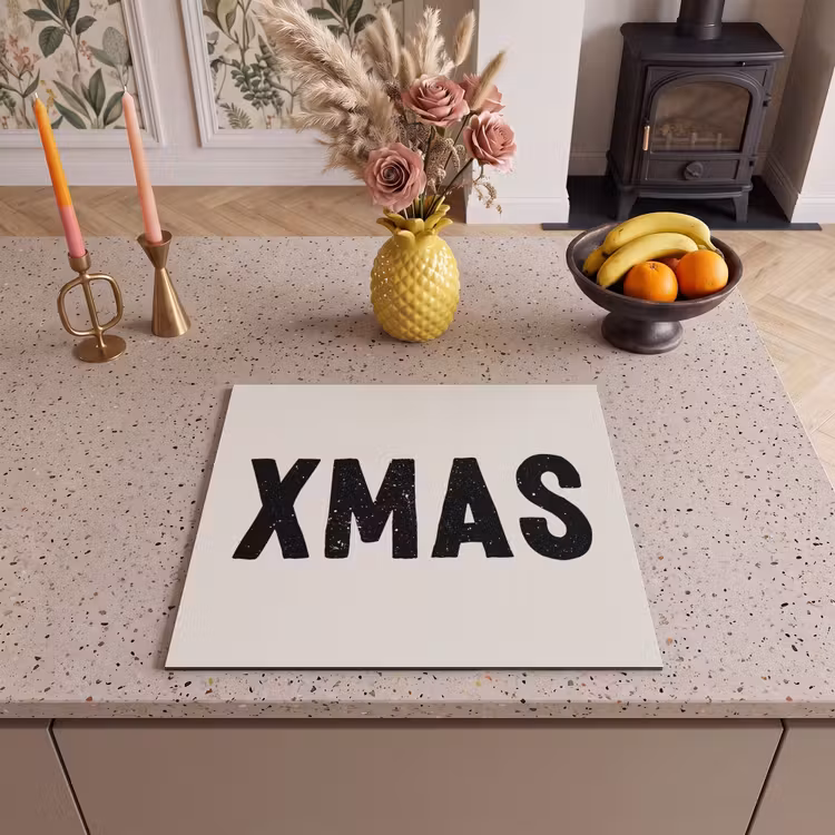 Inductie beschermer - Kerst - Beige - Quotes - Xmas - Feestdagen — 3