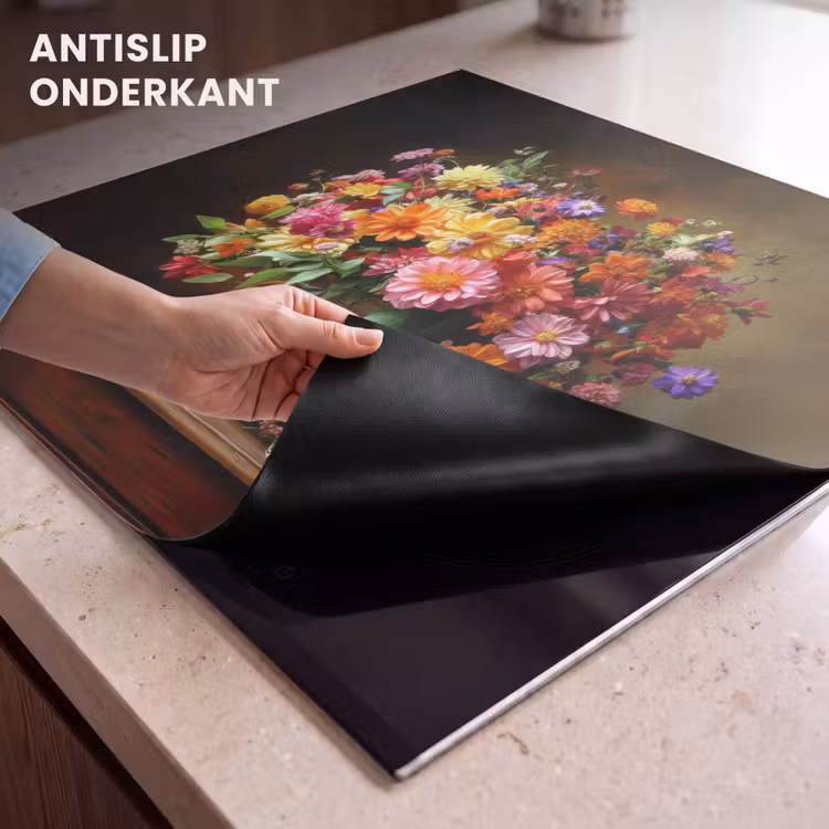 Inductie beschermer - Kleuren - Boeket - Vaas - Hout — 6