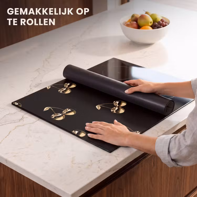 Inductie beschermer - Patroon - Kersen - Goud - Chrome — 7