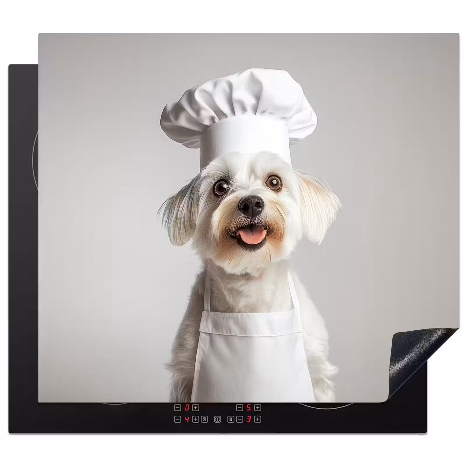 Inductie beschermer - Hond - Wit - Kok — 1